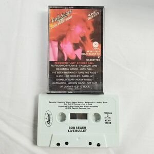 Bob Seger & The Silver Bullet Band – Live Bullet Cassette Album 1976 Capitol Rec